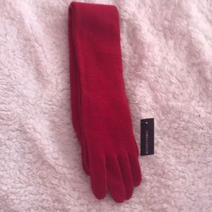Red lord & Taylor beautiful gloves :) elbow high